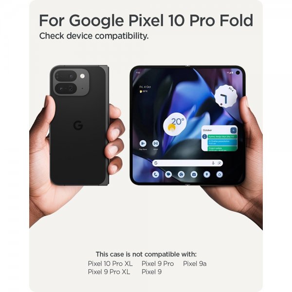 Spigen Google Pixel 10 Pro Fold Cover Slim Armor Pro MagFit Sort