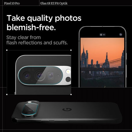 Spigen Google Pixel 10 Pro Kamerabeskyttelsesglas.tR EZ Fit Optik 2-pak