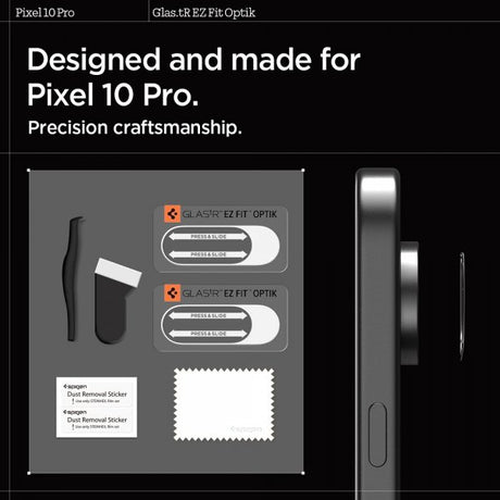Spigen Google Pixel 10 Pro Kamerabeskyttelsesglas.tR EZ Fit Optik 2-pak