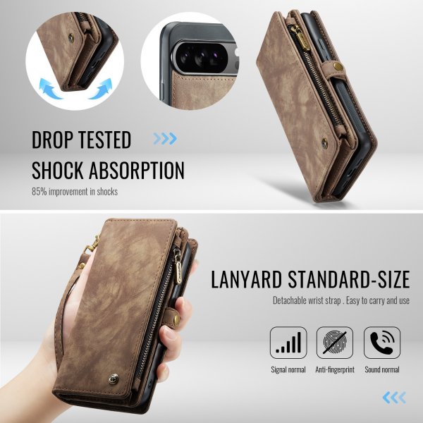 CaseMe Google Pixel 10 Pro XL Cover 008 Series Aftageligt Etui Brun