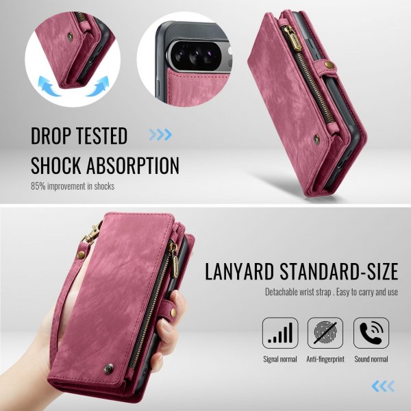 CaseMe Google Pixel 10 Pro XL Cover 008 Series Aftageligt Cover Rød