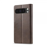 Lc.Imeeke Google Pixel 10 Pro XL Cover med Kortlomme Standerfunktion Mørkebrun