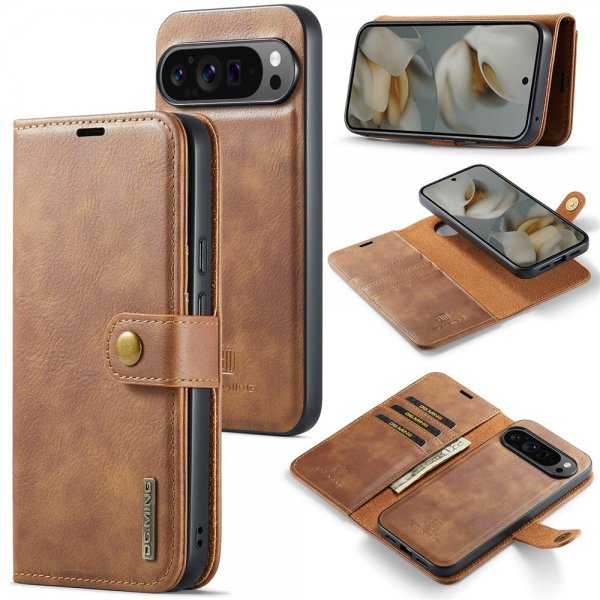 Dg.Ming Google Pixel 10 Pro XL Cover med Aftageligt Cover Brun