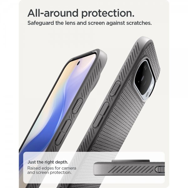 Spigen Google Pixel 10 Pro XL Cover Liquid Air MagFit Marble Gray