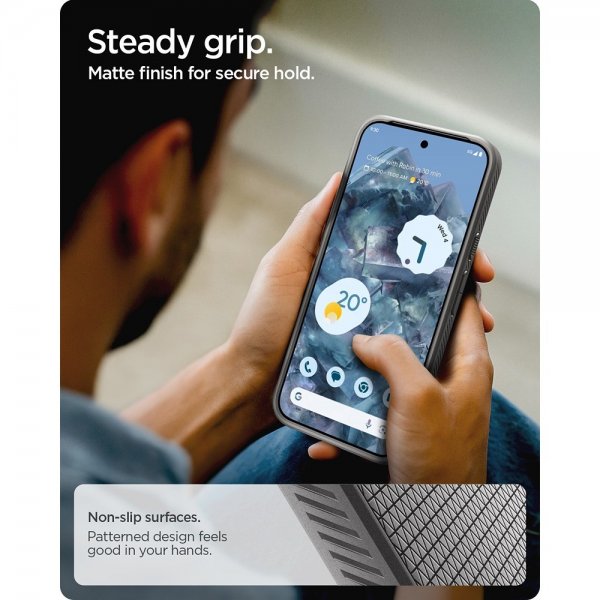 Spigen Google Pixel 10 Pro XL Cover Liquid Air MagFit Marble Gray