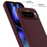 Google Pixel 10 Pro XL Cover med Strap Silikone MagSafe Vinrød