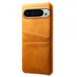 Google Pixel 10 Pro XL Cover med to Kortlommer Lysebrun
