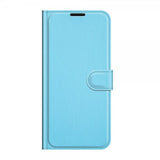 Google Pixel 6 Cover Litchi Blå
