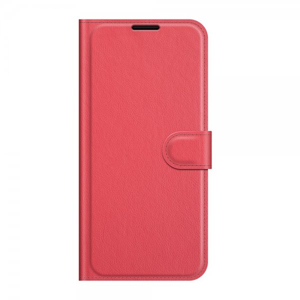Google Pixel 6 Cover Litchi Rød