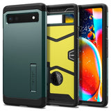 Spigen Google Pixel 6a Cover Tough Armor Midnight Green