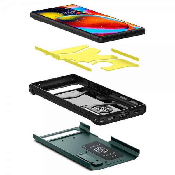 Spigen Google Pixel 6a Cover Tough Armor Midnight Green