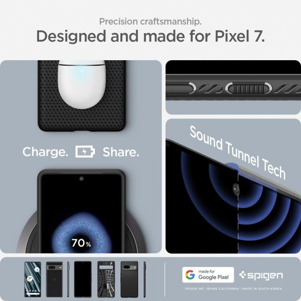 Spigen Google Pixel 7 Cover Liquid Air Mat Sort