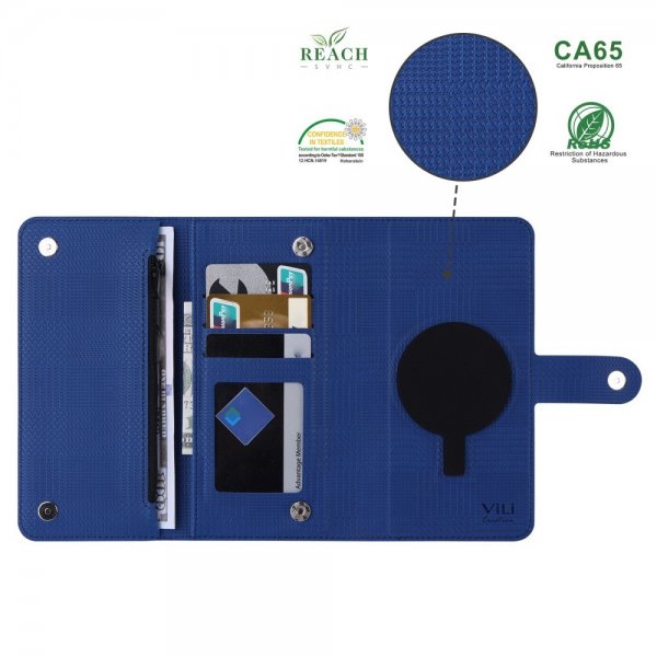 VILI Google Pixel 8 Etui med Aftageligt Cover GHB Series MagSafe Blå