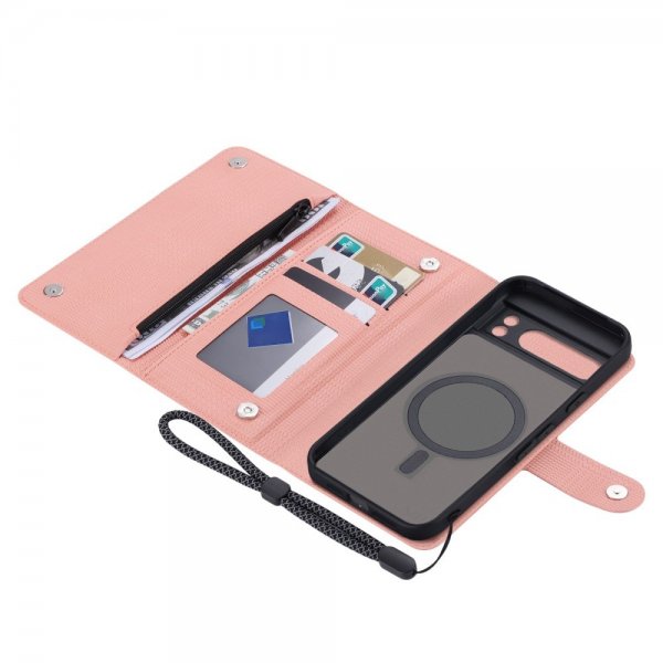 VILI Google Pixel 8 Etui med Aftagelig Skal GHB Series MagSafe Rosa