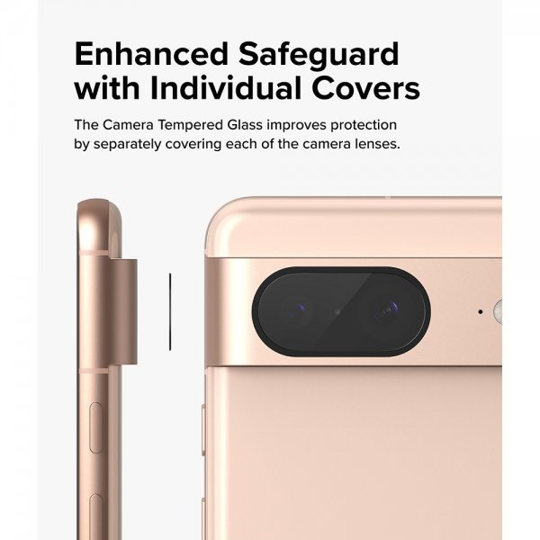 Ringke Google Pixel 8 Kamerabeskyttelse Camera Protector Glas 3-pak