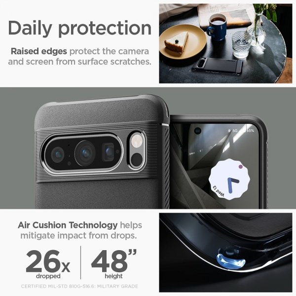 Spigen Google Pixel 8 Pro Cover Rugged Armor Mat Sort