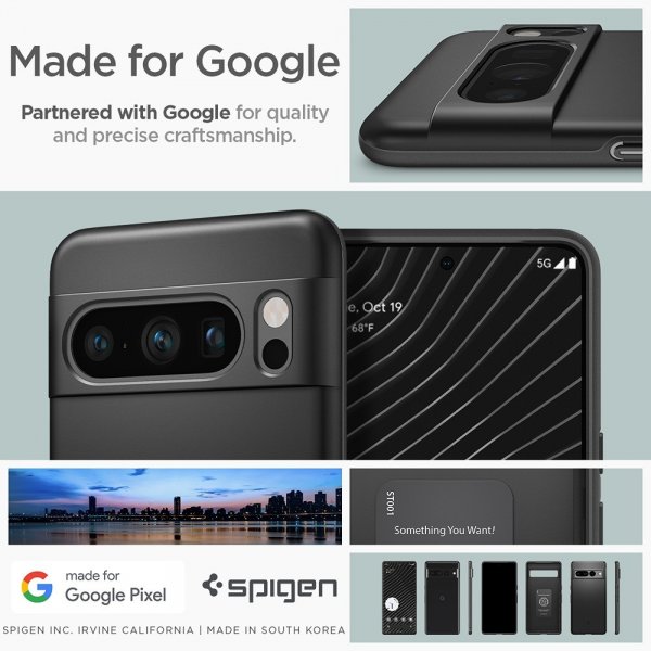 Spigen Google Pixel 8 Pro Cover Thin Fit Sort