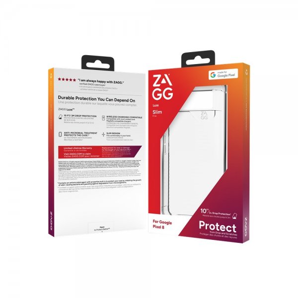 ZAGG Google Pixel 8 Cover Luxe Transparent