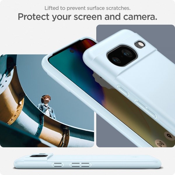 Spigen Google Pixel 8 Cover Thin Fit Mute Blue