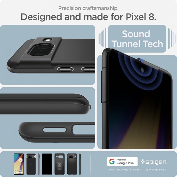 Spigen Google Pixel 8 Cover Thin Fit Sort