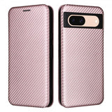 Google Pixel 8a Cover Kulfibertekstur Rosaguld