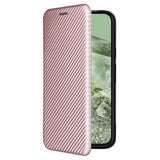 Google Pixel 8a Cover Kulfibertekstur Rosaguld