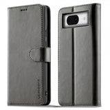 Lc.Imeeke Google Pixel 8a Cover med Kortlomme og Standfunktion Grå