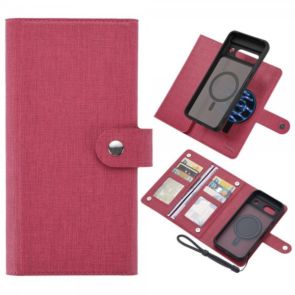 VILI Google Pixel 8a Cover med Aftageligt Cover GMA Series MagSafe Magenta