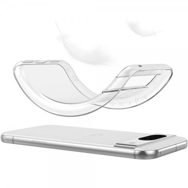 Nordic Covers Google Pixel 8a Cover Feather Series Transparent