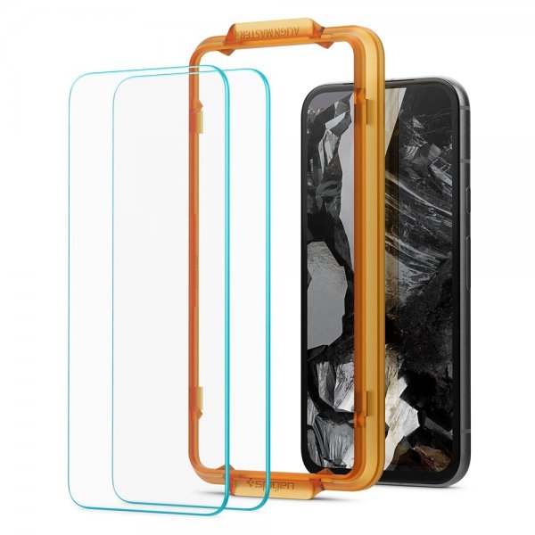 Spigen Google Pixel 8a Skærmbeskyttelse GLAS.tR ALIGNmaster 2-pak