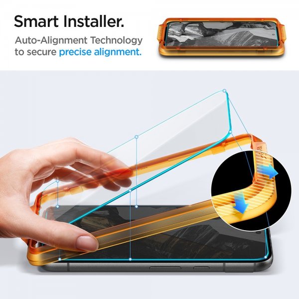 Spigen Google Pixel 8a Skærmbeskyttelse GLAS.tR ALIGNmaster 2-pak