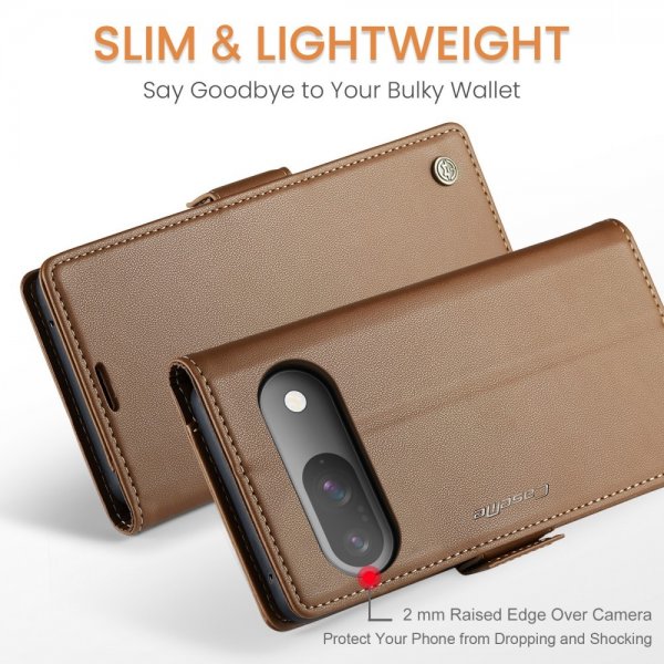 CaseMe Google Pixel 9/Pixel 9 Pro Cover 023 Series Brun