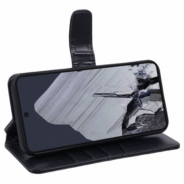 Nordic Covers Google Pixel 9/Pixel 9 Pro Essential Læder Cover Raven Black