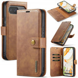 Dg.Ming Google Pixel 9/Pixel 9 Pro Etui med Aftageligt Cover Brun