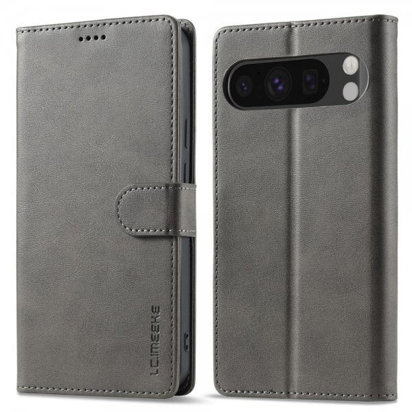 Lc.Imeeke Google Pixel 9/Pixel 9 Pro/Pixel 10/Pixel 10 Pro Cover med Kortlomme Grå