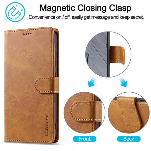 Lc.Imeeke Google Pixel 9/Pixel 9 Pro/Pixel 10/Pixel 10 Pro Cover med Kortlomme Lysebrun