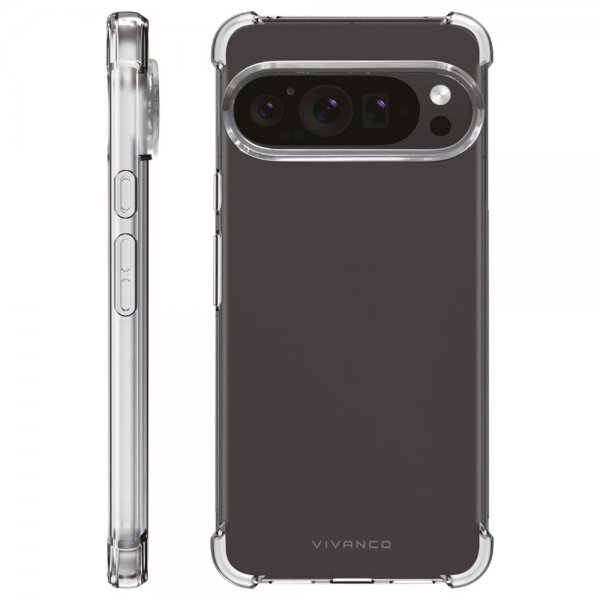 Vivanco Google Pixel 9/Pixel 9 Pro Cover Anti-Shock Transparent