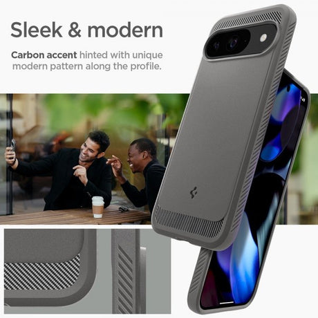 Spigen Google Pixel 9/Pixel 9 Pro Cover Rugged Armor Marble Gray