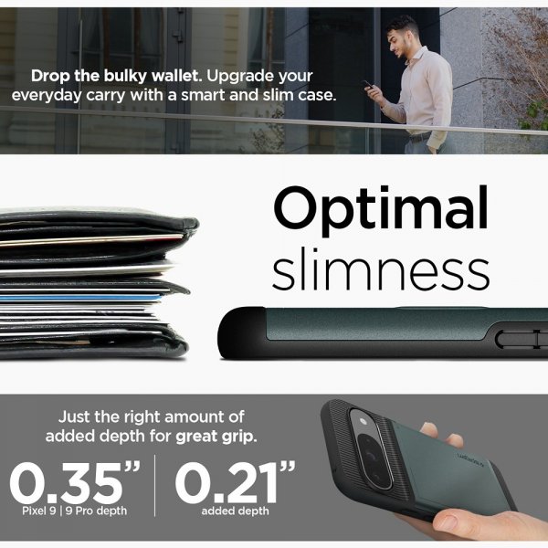 Spigen Google Pixel 9/Pixel 9 Pro Cover Slim Armor CS Abyss Green