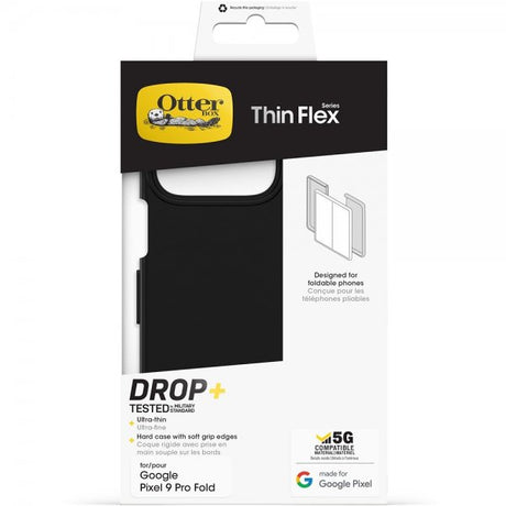 Otterbox Google Pixel 9 Pro Fold Cover Tyndt Fleksibelt Sort