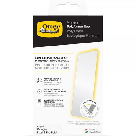 Otterbox Google Pixel 9 Pro Fold Skærmbeskyttelse Premium PolyArmor Eco