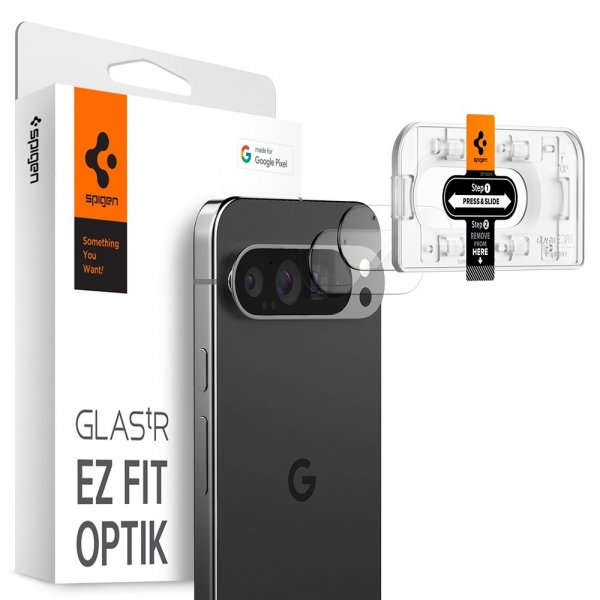 Spigen Google Pixel 9 Pro XL Kamerabeskyttelsesglas.tR EZ Fit Optik 2-pak