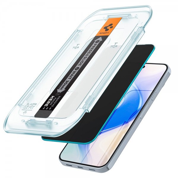 Spigen Google Pixel 9 Pro XL/Pixel 10 Pro XL Skærmbeskyttelse GLAS.tR EZ Fit Privacy 2-pak
