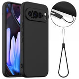 Google Pixel 9 Pro XL Cover med Strap Silikone MagSafe Sort