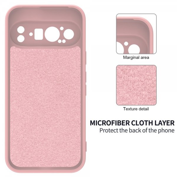 Google Pixel 9 Pro XL Cover med strop Silikone Pink
