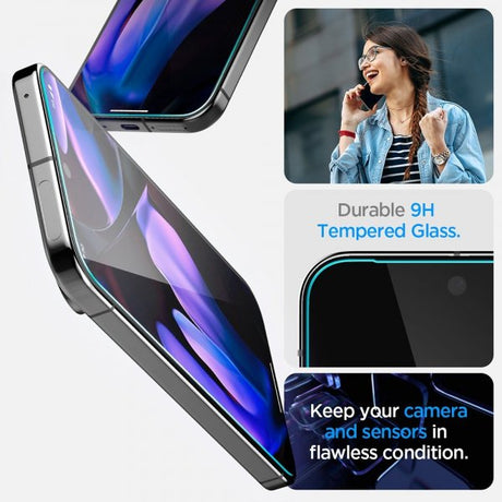 Spigen Google Pixel 9 Pro XL/Pixel 10 Pro XL Skærmbeskyttelse GLAS.tR EZ Fit 2-pak