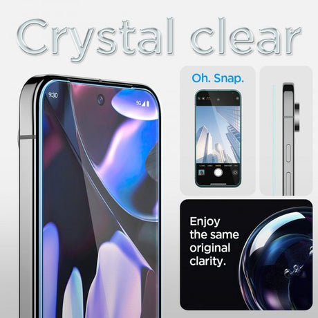 Spigen Google Pixel 9 Pro XL/Pixel 10 Pro XL Skærmbeskyttelse GLAS.tR EZ Fit 2-pak