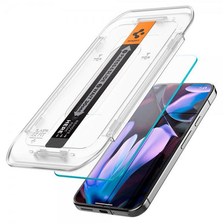 Spigen Google Pixel 9 Pro XL/Pixel 10 Pro XL Skærmbeskyttelse GLAS.tR EZ Fit 2-pak