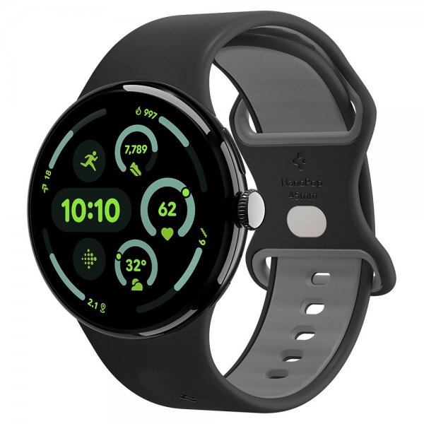 Spigen Google Pixel Watch 3/4 45mm Rem Nano Pop Black Sesame