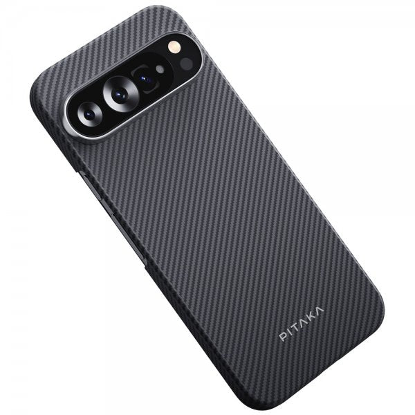 Pitaka Google Pixel 9/Pixel 9 Pro Cover Ultra-Slim Case MagSafe Sort/Grå Twill